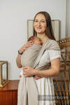 Baby sling for babies with low birthweight, Herringbone Weave, 100% cotton - ALMOND - size XL