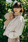 Turtleneck for a child and mom (knitted sweatshirt fabric)  - Beige