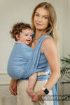 Baby Sling, Herringbone Weave (100% cotton) - LITTLE HERRINGBONE SKYLIGHT - size XS