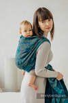 Baby Wrap, Jacquard Weave, (45% tussah silk, 32% combed cotton, 16% merino wool, 5% silk, 2% cashmere) - EXPERIMENT no. 31 - size M