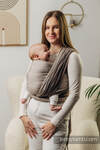 My First Baby Sling, Herringbone Weave (100% cotton) - LITTLE HERRINGBONE BABY CAFFE LATTE  - size S (grade B)