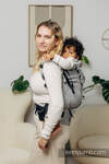 Mochila LennyPreschool, talla preschool, tejido herringbone 100% algodón - BASIC LINE LITTLE HERRINGBONE GREY