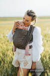 Baby Wrap, chevron weave (100% linen) - ARROW - WOOD - size S