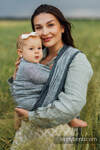 Baby Wrap, chevron weave (100% linen) - ARROW - WAVE - size XS