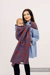 Ring Sling, Jacquard Weave (100% cotton), with gathered shoulder - RAPUNZEL - SWIRL - standard 1.8m