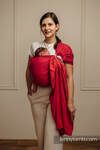Ring Sling, Herringbone Weave (100% cotton) - with gathered shoulder - LITTLE HERRINGBONE SEDONA - standard 1.8m