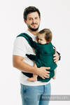 Marsupio LennyUpGrade PRO, misura Standard, tessitura spina di pesce, 100% cotone - LINEA BASIC EMERALD