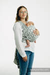 Baby Wrap, Jacquard Weave (100% cotton) - POLKA DOTS - PLOP - size XS