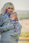 Fleece Babywearing Sweatshirt - size L - grey with Little Herringbone Tamonea (grade B)