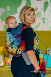 Écharpe, jacquard (100 % coton) - DRAGONFLY RAINBOW DARK - taille M