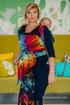 Écharpe, jacquard (100 % coton) - DRAGONFLY RAINBOW DARK - taille XS