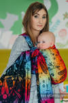 Écharpe, jacquard (100 % coton) - DRAGONFLY RAINBOW DARK - taille S