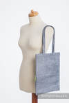 Shopping bag made of wrap fabric (100% cotton) - DENIM BLUE