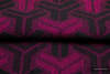 TRINITY MAGENTA Z CZARNYM, ćwiartka tkaniny, splot żakardowy, rozmiar 50cm x 70cm