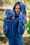 Fleece Babywearing Sweatshirt 2.0 - size 3XL - blue with Little Herringbone Illusion