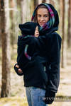 Fleece Babywearing Sweatshirt 2.0 - size L - black with Little Herringbone Impression Dark (grade B)