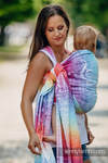 Baby Wrap, Jacquard Weave (100% cotton) - SYMPHONY RAINBOW LIGHT - size S