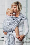 Basic Line Baby Sling - PEARL, Jacquard Weave, 100% cotton, size XL (grade B)