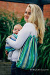 Sackpack made of wrap fabric (100% cotton) - LITTLE HERRINGBONE AMAZONIA - standard size 32cmx43cm