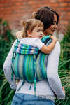 Lenny Buckle Onbuhimo baby carrier, standard size, herringbone weave (100% cotton) - LITTLE HERRINGBONE AMAZONIA (grade B)