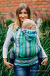 Ergonomic Carrier, Toddler Size, herringbone weave 100% cotton - ITTLE HERRINGBONE AMAZONIA - Second Generation