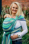 Baby Wrap, Herringbone Weave (100% cotton) - LITTLE HERRINGBONE AMAZONIA - size S