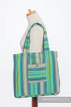 Shoulder bag made of wrap fabric (100% cotton) - LITTLE HERRINGBONE AMAZONIA - standard size 37cmx37cm