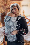 Ergonomic Carrier, Toddler Size, jacquard weave 100% cotton - FOLK HEARTS - Second Generation