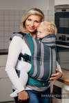 Ergonomic Carrier, Toddler Size, broken-twill weave 100% cotton - SMOKY - MINT - Second Generation (grade B)