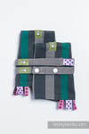 Drool Pads & Reach Straps Set, (60% cotton, 40% polyester) - SMOKY - MINT (grade B)