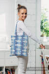 Shopping bag made of wrap fabric (100% cotton) - FISH'KA BIG BLUE  