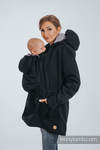 Two-sided Babywearing Parka Coat - size 6XL - Black - Grey