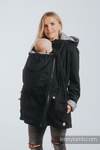 Two-sided Babywearing Parka Coat - size 3XL - Black - Grey