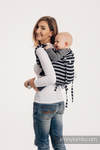 Lenny Buckle Onbuhimo baby carrier, standard size, broken-twill weave (100% cotton) - LIGHT AND SHADOW