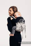 Lenny Buckle Onbuhimo baby carrier, standard size, jacquard weave (100% cotton) - HERBARIUM ROUNDHAY GARDEN