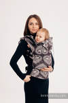 Ergonomic Carrier, Toddler Size, jacquard weave 74% cotton 26% silk - FOLK HEARTS - NOSTALGIA, Second Generation