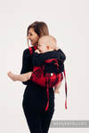 Lenny Buckle Onbuhimo baby carrier, standard size, jacquard weave (100% cotton) - DRAGON - FIRE AND BLOOD (grade B)