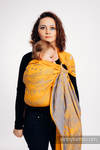 Żakardowa chusta kółkowa do noszenia dzieci, bawełna, ramię bez zakładek - SYMFONIA - SUN GIFT - standard 1.8m