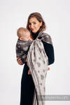 RingSling, Jacquardwebung (74% Baumwolle, 26% Seide), Raffung an den Ringen - SENTIMENT - LACE - standard 1.8m