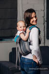 Lenny Buckle Onbuhimo baby carrier, standard size, broken-twill weave (100% cotton) - SMOKY - IRIS  (grade B)