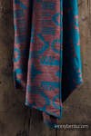 Baby Wrap, Jacquard Weave, (44% tussah silk, 31% combed cotton, 21% merino wool, 4% cashmere) - EXPERIMENT no.5 - size L