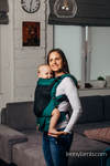 My First Baby Carrier - LennyUpGrade with Mesh, Standard Size, herringbone weave (75% cotton, 25% polyester) - EMERALD