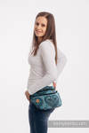 Waist Bag made of woven fabric, size large (100% cotton) - FOLK HEARTS - MIDSUMMER NIGHT