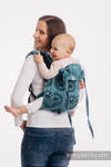 Lenny Buckle Onbuhimo baby carrier, toddler size, jacquard weave (100% cotton) - FOLK HEARTS - MIDSUMMER NIGHT