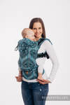 LennyGo Ergonomic Carrier, Baby Size, jacquard weave 100% cotton - FOLK HEARTS - MIDSUMMER NIGHT