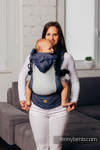 LennyGo Mochila ergonómica de malla Línea Básica - JEANS - talla bebé, tejido satin, 86% algodón, 14% poliéster