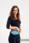 Waist Bag made of woven fabric, (100% cotton) - PRISM - BLUE RAY