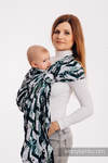 Żakardowa chusta kółkowa do noszenia dzieci, (100% bawełna), ramię bez zakładek - ABSTRACT - standard 1.8m