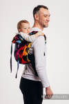Lenny Buckle Onbuhimo baby carrier, standard size, jacquard weave (100% cotton) - LOVKA RAINBOW DARK 