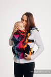 LennyGo Ergonomic Carrier, Baby Size, jacquard weave 100% cotton - LOVKA RAINBOW DARK 